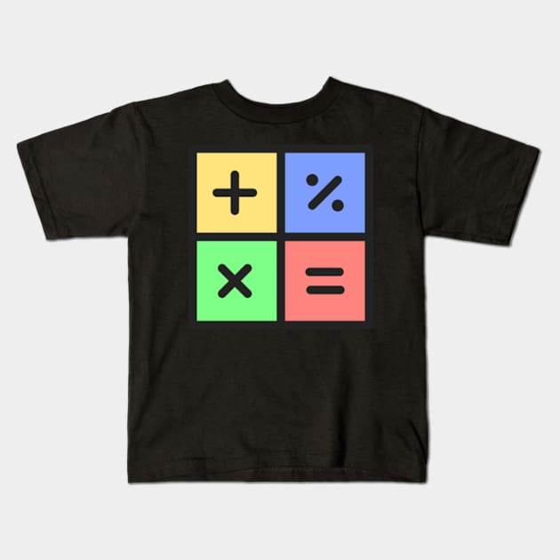 Maths day costume idea for kids Kids T-Shirt by ShongyShop